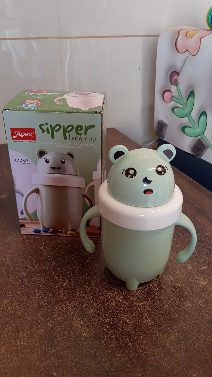 Apex Sipper Baby Cup Training Cup with Handles – Spill Proof & Leak Proof (300 ML Approx) Apex Sipper Baby Cup Training Cup with Handles – Spill Proof & Leak Proof (300 ML Approx)